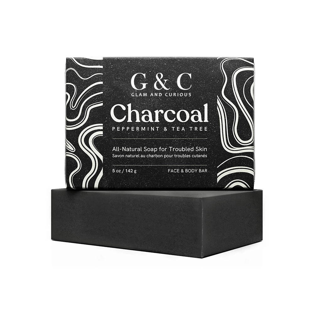 100% Natural Charcoal Oil Soap Acne Treatment Remove Whelk Shrink Pore Face Care Bamboo Charcoal Beauty - Glam & Curious