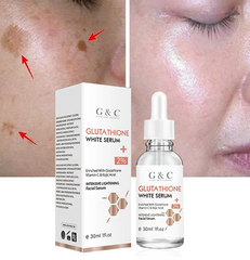 Glutathione Whitening & Glowing Serum, Remove Dark Spots, Lightening Melanin, Melasma Treatment, Improve Dull Skin, Anti-aging Skin Care by Glam & Curious