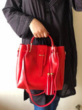 Women's Leather Handbag - Glam & Curious