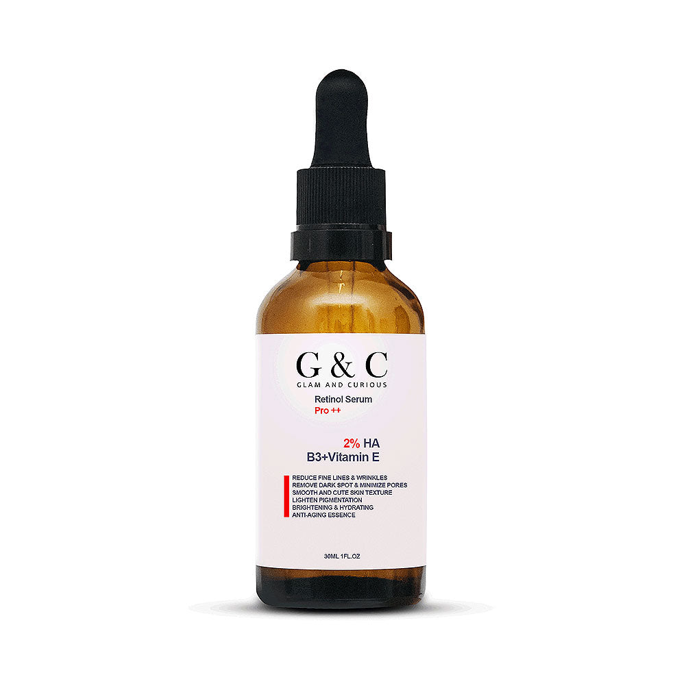 Retinol Brightening Serum – Dark Spot, Wrinkle & Pigmentation Treatment - Glam & Curious