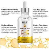 Vitamin C+E ferulic serum wrinkle dark spot removal - Glam & Curious