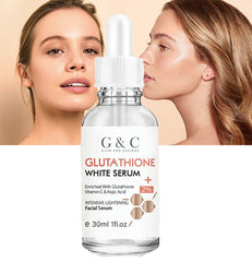 Glutathione Whitening & Glowing Serum, Remove Dark Spots, Lightening Melanin, Melasma Treatment,  Improve Dull Skin,  Anti-aging Skin Care