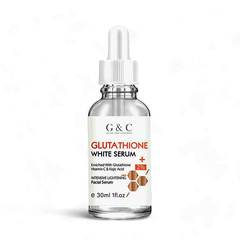 Glutathione Whitening & Glowing Serum, Remove Dark Spots, Lightening Melanin, Melasma Treatment, Improve Dull Skin, Anti-aging Skin Care by Glam & Curious