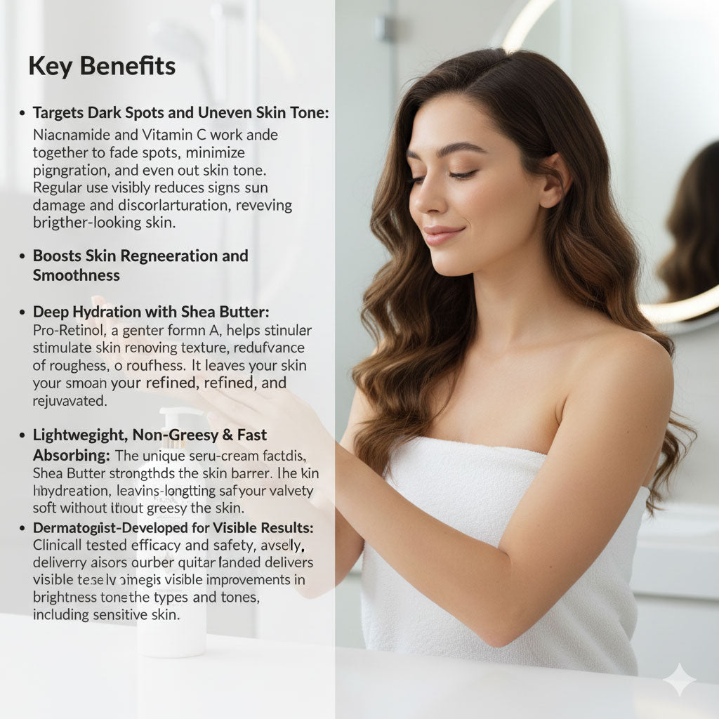 Glam & Curious | Body Cream with Niacinamide + Even Tone for Dark Spots and Uneven Tone - Glam & Curious