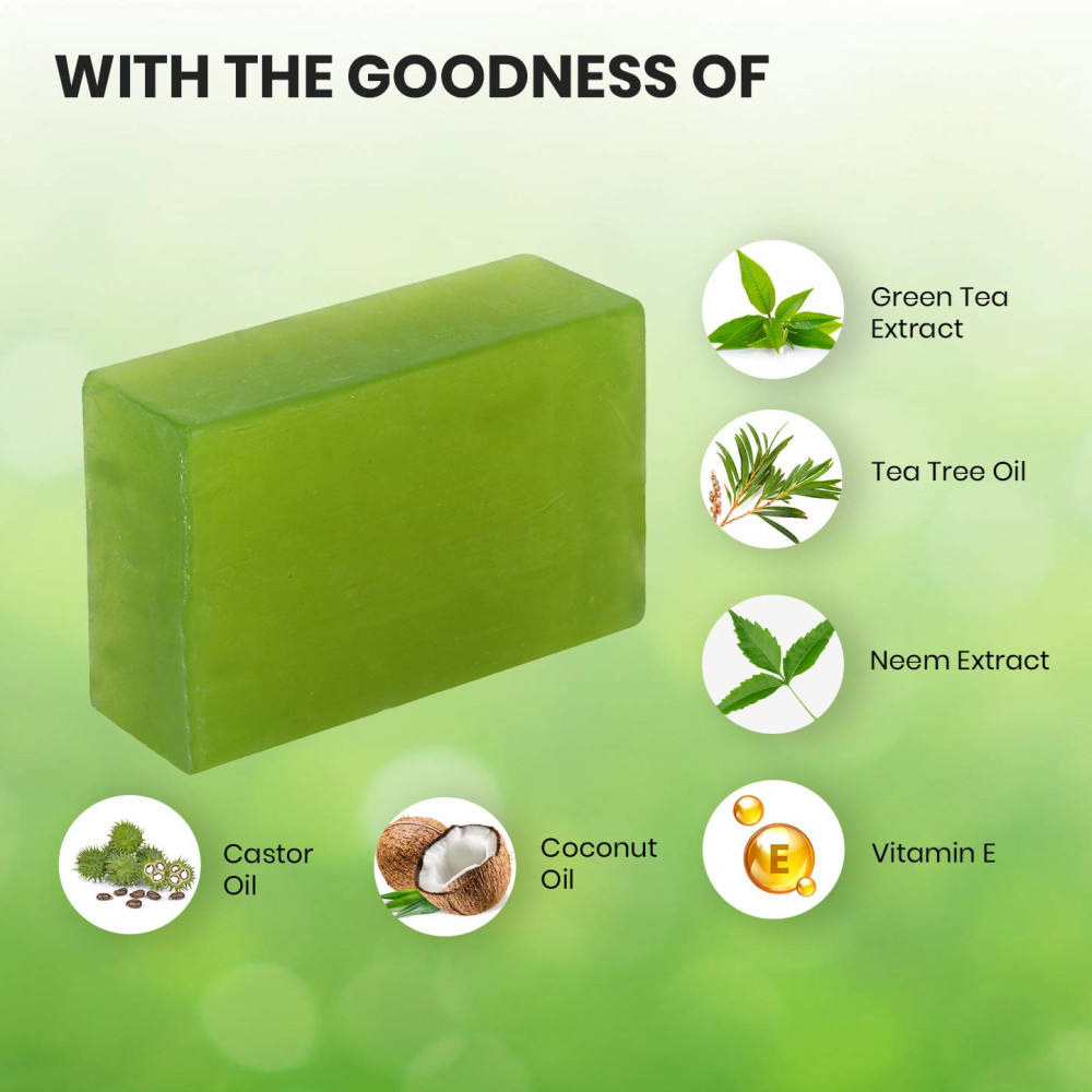 Herb tea tree Anti Acne Whitening Oil control soap for Unisex - Glam & Curious