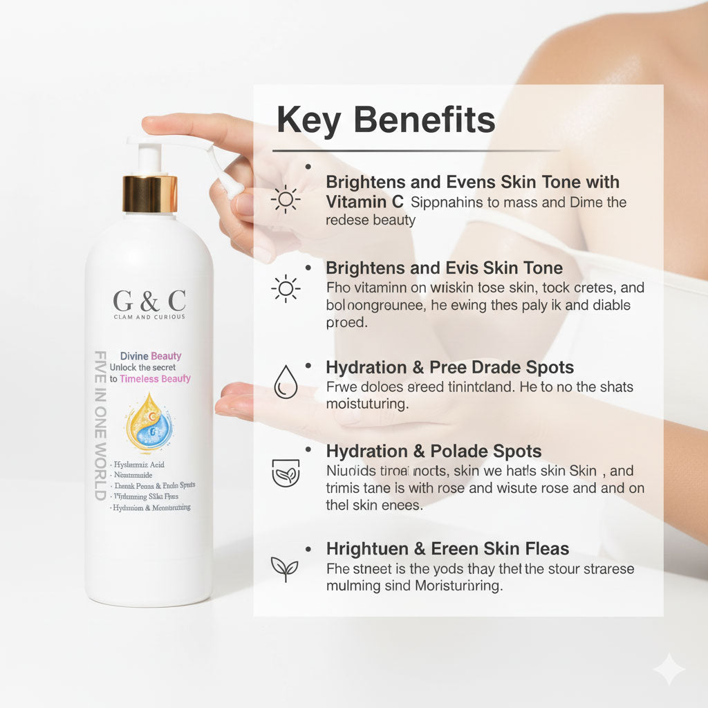 Glam & Curious | Radiant Glow Body Cream with Vitamin C & E - Nourish & Rejuvenate - Glam & Curious