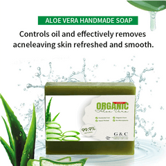 Aloe vera soap organic herbal for body bath bar soaps