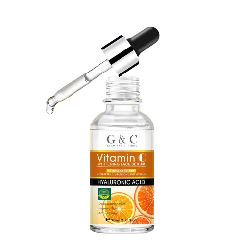 20% Vitamin C Face Brightening + Firm Serum, Skin Hyaluronic Acid Moisturizing Essence Improve Dullness Care