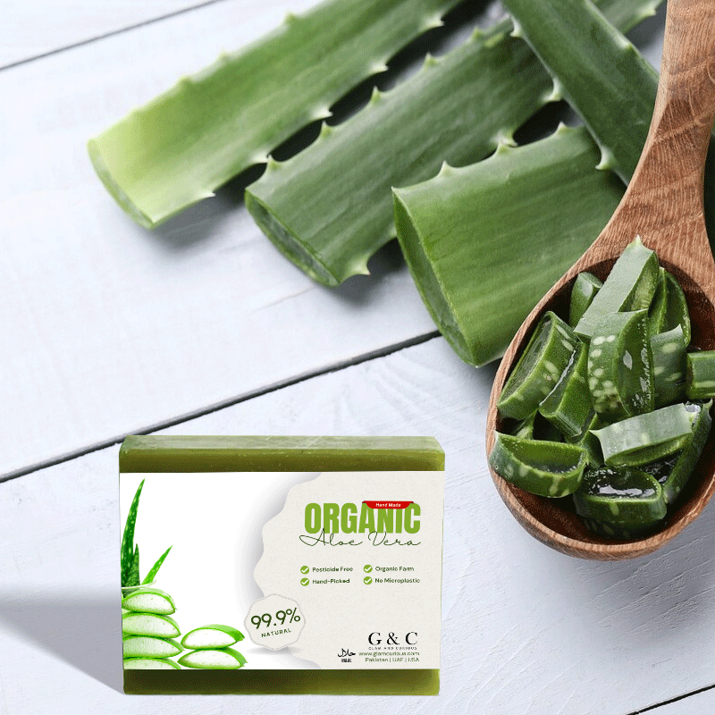Aloe vera soap organic herbal for body bath bar soaps - Glam & Curious