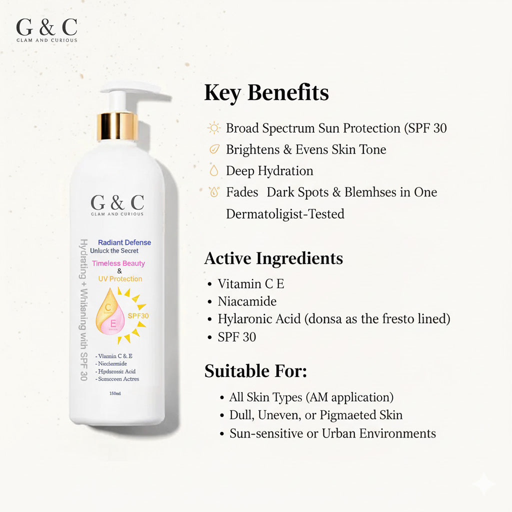 Divine Beauty Daily Moisturizer with SPF 30 – Brightening, Hydrating & UV Protection - Glam & Curious