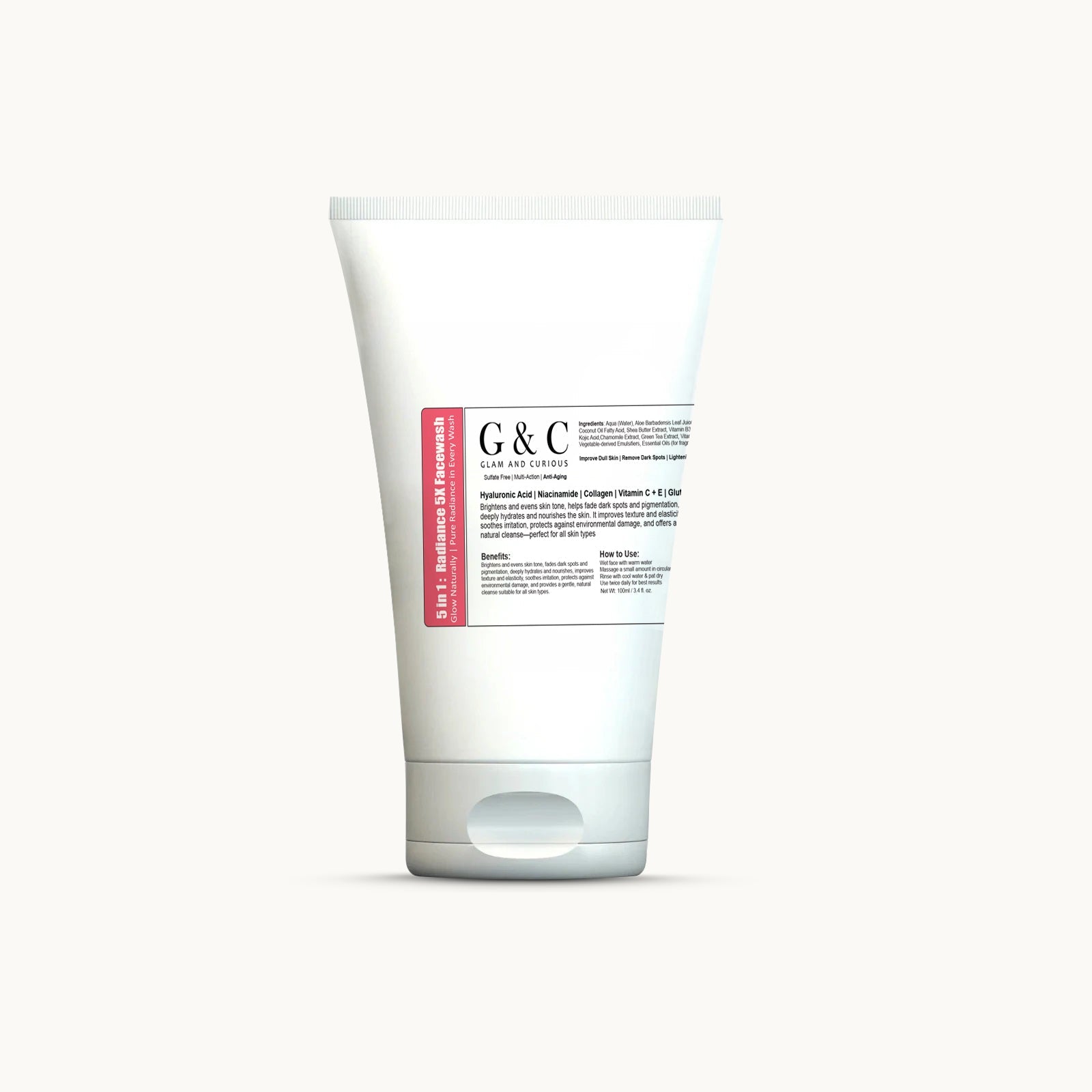 Radiance 5X Whitening Face Wash (Sulfate-Free) - Glam & Curious
